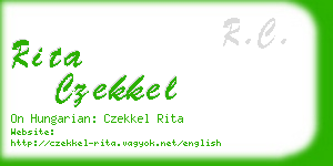 rita czekkel business card